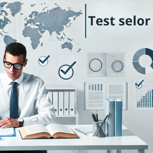 Personne concentrée travaillant à un bureau avec des livres et documents, symbolisant la préparation aux tests de sélection pour l'administration publique et les entreprises du Benelux.
