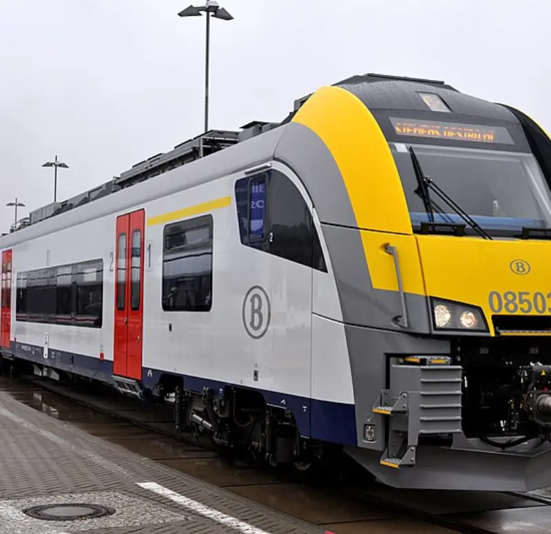Un train SNCB illustrant le test psychotechnique Belgique