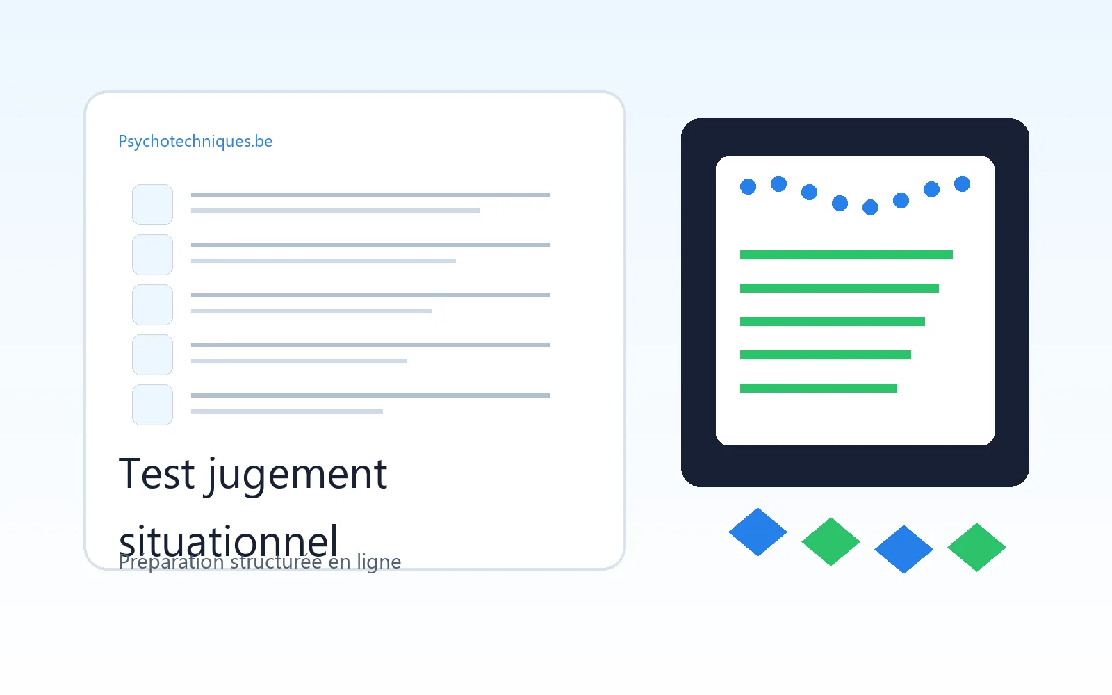 Préparation test jugement situationnel avec psychotechniques.be