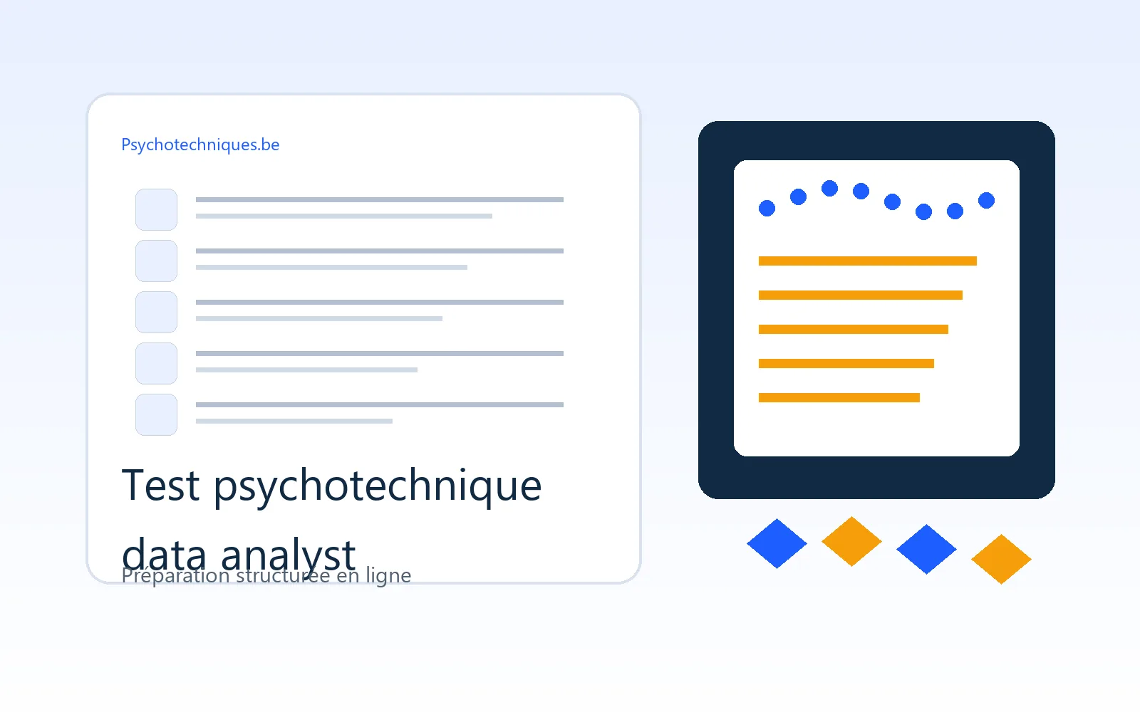 Préparation test psychotechnique data analyst avec psychotechniques.be