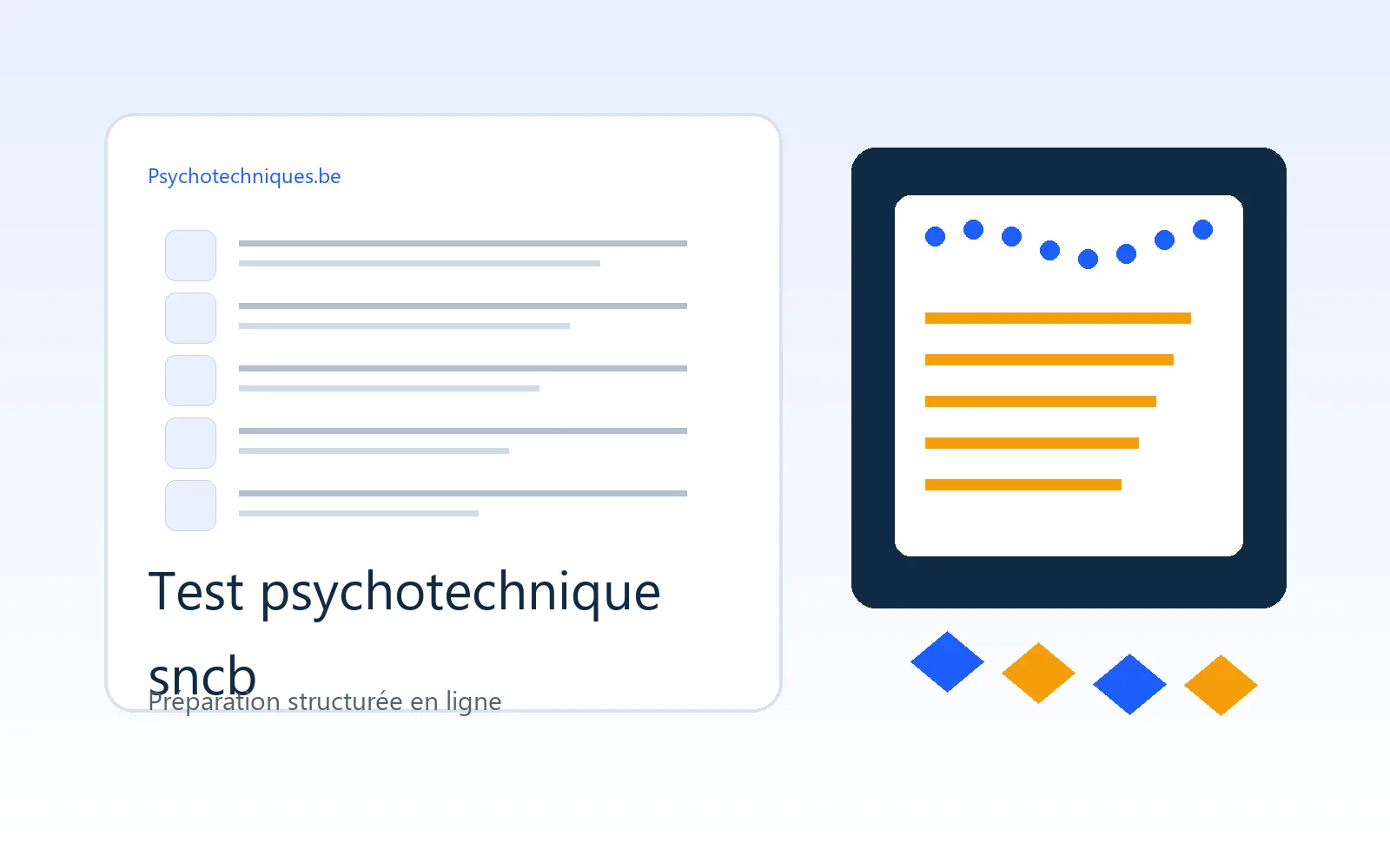 Préparation test psychotechnique SNCB avec psychotechniques.be