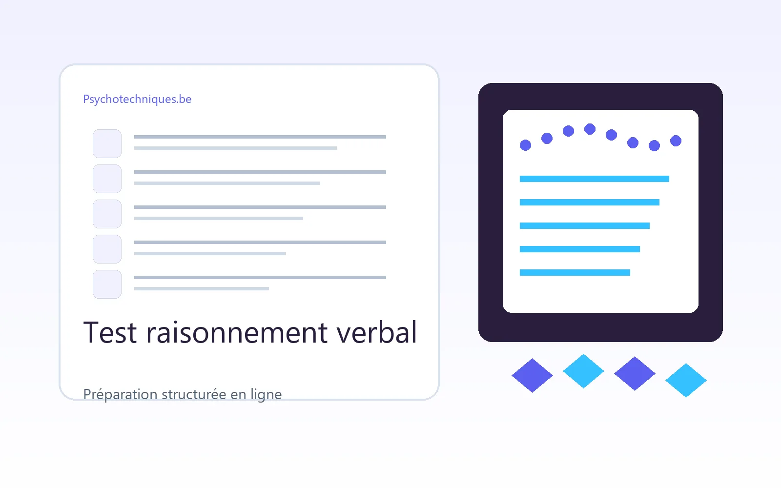 Préparation test raisonnement verbal avec psychotechniques.be