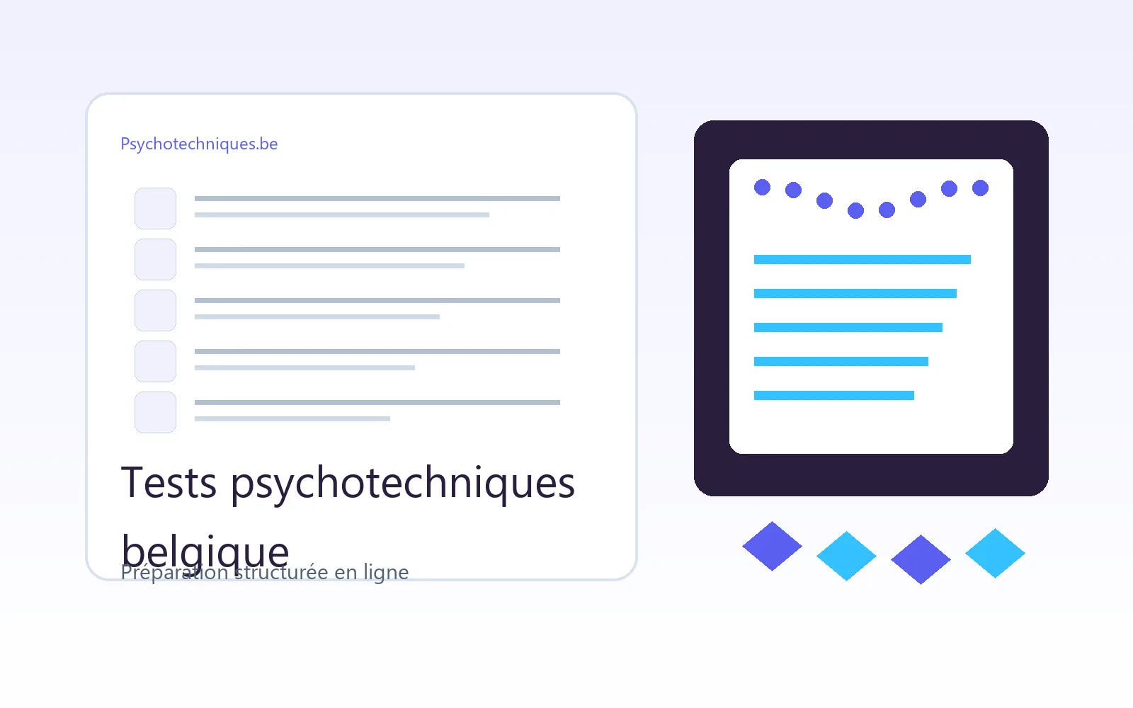 Préparation tests psychotechniques Belgique avec psychotechniques.be
